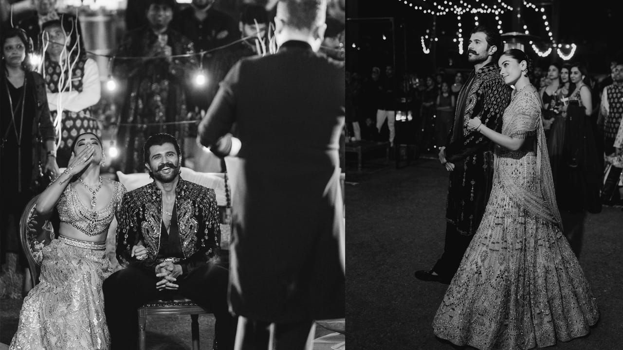 నిజంగానే అత్యంత ఆనందంతో కూడిన రాత్రి. నేను. విజ్జు ఒకరికి ఒకరం సర్ ప్రైజ్ చేయాలనుకున్నాం. కానీ కుటుంబమే మమ్మల్ని సర్ ప్రైజ్ చేసింది. చివరగా మా కుటుంబాలు డ్యాన్స్ చేయడం చూసి సర్ ప్రైజ్ అయ్యాం. మా ఫ్యామిలీ, ఫ్రెండ్స్, లవ్ మధ్యలో విజయ్, నేను ఒక్కటిగా డ్యాన్స్ చేశాం అంటూ రాసుకొచ్చింది రష్మిక. 