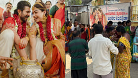 విజయ్, రష్మిక పెళ్లి వేడుక.. అన్నదానం చేసిన అభిమానులు..