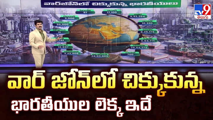 వార్ జోన్ లో చిక్కుకున్న భారతీయుల లెక్క ఇదే వార్ జోన్ లో చిక్కుకున్న భారతీయుల లెక్క ఇదే