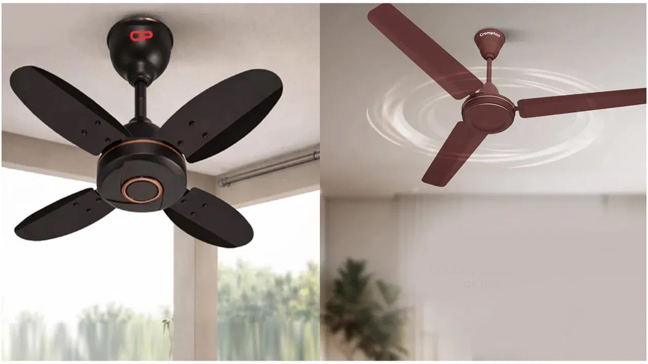 4 లేదా 5 రెక్కల ఫ్యాన్ (4 or 5-Blade Fan): రెక్కల సంఖ్య పెరిగేకొద్దీ ఫ్యాన్ బరువు పెరుగుతుంది. దీనివల్ల మోటార్ వేగం (RPM) తగ్గుతుంది. ఇవి తిరిగేటప్పుడు శబ్దం చాలా తక్కువగా వస్తుంది. అందుకే వీటిని ఆఫీసులు లేదా ఏసీ గదుల్లో ఎక్కువగా వాడతారు. ఇవి చూడటానికి చాలా స్టైలిష్‌గా ఉంటాయి. గాలిని వేగంగా కాకుండా, గదిలో ఉన్న చల్లని గాలిని మెల్లగా అన్ని వైపులా పంపిణీ చేయడానికి ఇవి పనికొస్తాయి.