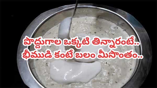 మన పూర్వీకుల టిఫీన్ ఇదే.. ఒక్కటి తింటే చాలు.. తస్సాదియ్యా కొండలనైనా పిండి చేస్తారంతే..!