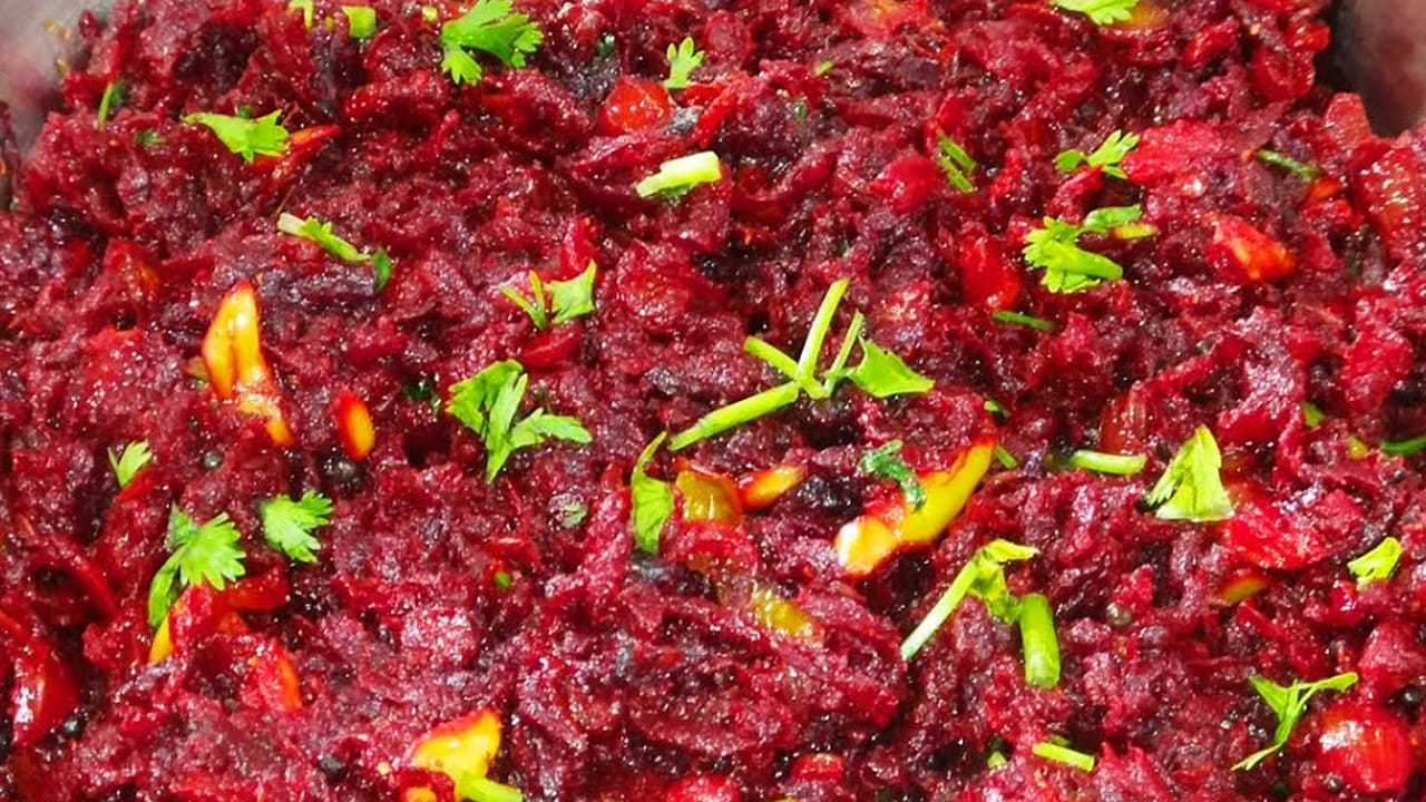 Beet Root Perugu Pachadi 5