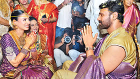 శ్రీవారి సన్నిధిలో పెళ్లిపీటలెక్కిన బెల్లంకొండ సాయి శ్రీనివాస్