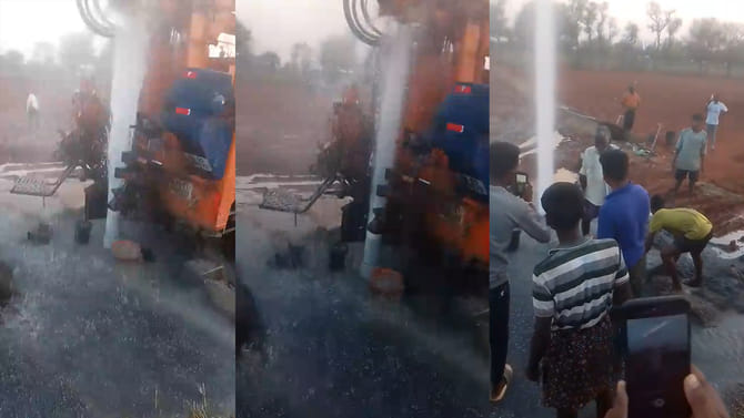 సీమలో రేర్ సీన్.. తక్కువ లోతులోనే జలధార