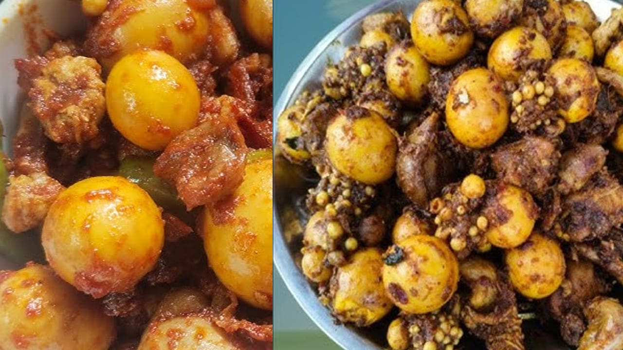 నాటు కోడి చిన్న గుడ్ల కూర ఎలా తయారు చేయాలంటే? ముందుగా గుడ్లను ఉడకబెట్టుకోవాలి : మీరు ముందుగా చిన్న గుడ్లను బాగా ఉడికించి, అది కొద్దిగా చల్లారిన తర్వాత తొక్కను తీసి పక్కన పెట్టుకోవాలి. ఇప్పుడు గ్యాస్ వెలిగించి  పాన్‌ పెట్టి, దానిలో ఆయిల్ వేసి గుడ్లను కూడా వేసి బాగా వేయించుకోవాలి. ఇలా చేస్తే కూర కూడా మంచిగా ఉంటుంది.
