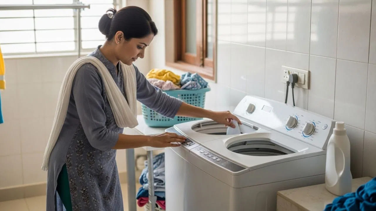 నూనె, గ్రీజు మరకలు ఉన్న బట్టలు: వంట నూనె, పెట్రోల్, ఆల్కహాల్ లేదా మోటార్ గ్రీజు వంటి మరకలు ఉన్న బట్టలను నేరుగా వాషింగ్ మెషీన్‌లో వేయడం ప్రమాదకరం. ఇవి మండే స్వభావం కలవి కాబట్టి, మెషీన్ లోపల ఘర్షణ వల్ల అగ్ని ప్రమాదాలు సంభవించే అవకాశం ఉంది. ఇలాంటి బట్టలను ముందుగా చేతితో శుభ్రం చేశాకే మెషీన్‌లో వేయాలి.
