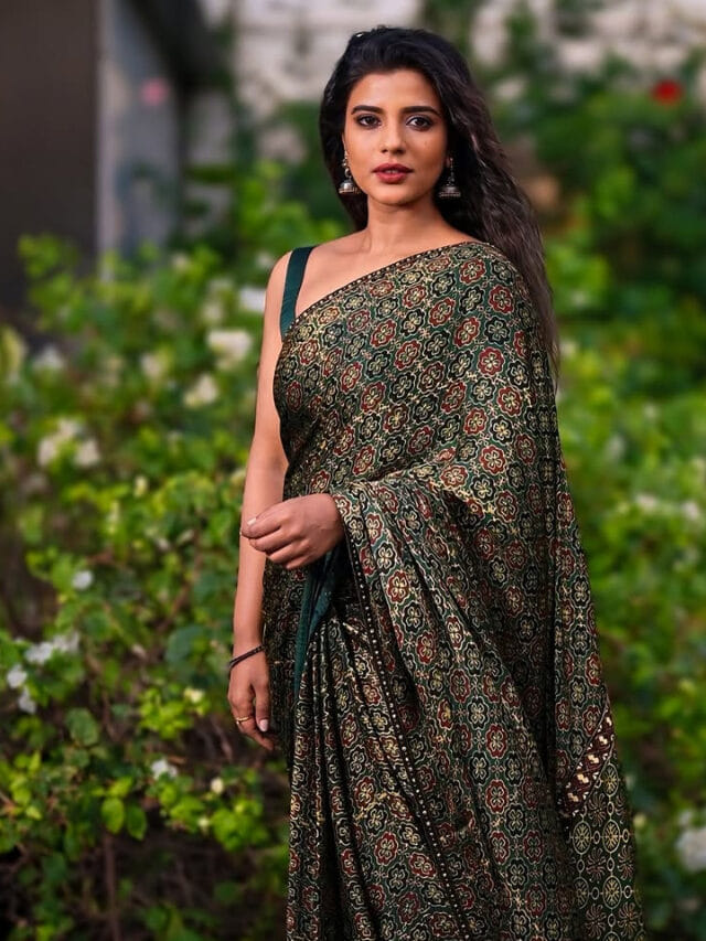 పచ్చని చెట్ల మధ్య ముద్దుగుమ్మలా.. భాగ్యం మెరిసిపోతుందిగా..