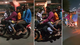 అరేయ్ ఏంట్రా ఇది.. అర్థరాత్రి స్టంట్ చేసి వైరల్ అయ్యారు..చివరకు