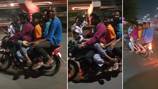 అరేయ్ ఏంట్రా ఇది.. అర్థరాత్రి స్టంట్ చేసి వైరల్ అయ్యారు..చివరకు