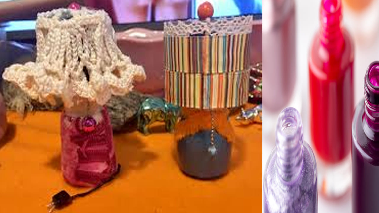 మినీ ఫ్లవర్ వాజ్: చిన్న సైజులో ఉండే ఈ బాటిల్స్ చిన్న చిన్న పూల బొకేలకు సరిగ్గా సరిపోతాయి. బాటిల్ పైన గోల్డెన్ లేదా సిల్వర్ పెయింట్ వేసి, అందులో ఆర్టిఫిషియల్ ఫ్లవర్స్ ఉంచితే అది మీ ఆఫీస్ టేబుల్‌కు కొత్త లుక్ ఇస్తుంది.