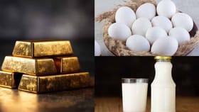 ఇక్కడ చాలా చౌక.. పాలు, గుడ్లతో పసిడి పోటీ..!