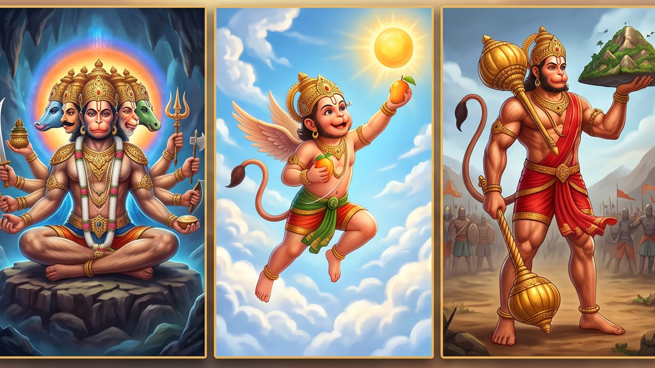 "అష్టసిద్ధి నవనిధి కే దాతా, అసబర దీనహి జానకీ మాతా" అనే పంక్తి సీతమ్మ తల్లి ఇచ్చిన వరం ప్రకారం హనుమంతుడు ఎనిమిది రకాల సిద్ధులను, తొమ్మిది రకాల నిధులను ప్రసాదించగలడని తెలుపుతుంది. యోగ శాస్త్రం ప్రకారం అష్టసిద్ధులు మనసును నియంత్రించుకోవడానికి సంకేతాలు. హనుమాన్ చాలీసా పారాయణం వల్ల ఏకాగ్రత పెరిగి, సుప్త చేతనావస్థలో ఉన్న శక్తులు మేల్కొంటాయని యోగులు చెబుతారు.
