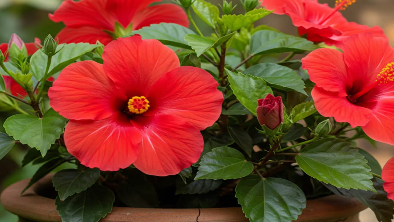 సానుకూల శక్తి, సంపద: హిందూ ధర్మంలో ఎరుపు మందార పువ్వులను శక్తికి ప్రతీకగా భావిస్తారు. లక్ష్మీదేవికి ఈ పువ్వులను సమర్పించడం వల్ల ఆర్థిక సమస్యలు తొలగిపోయి, ఐశ్వర్యం కలుగుతుందని వాస్తు శాస్త్రం చెబుతోంది. ఇంట్లో ఈ మొక్క ఉండటం వల్ల నెగటివ్ ఎనర్జీ దూరమై, ప్రశాంతత నెలకొంటుంది.