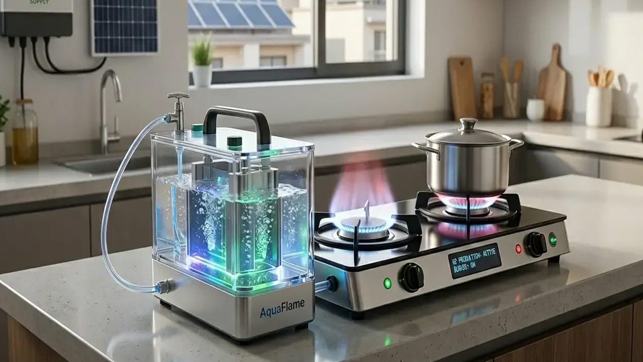 గ్రీన్‌వైజ్ సంస్థ ప్రవేశపెట్టిన ఈ హైడ్రోజన్ కుక్‌టాప్, నీటిని హైడ్రోజన్ ఇంధనంగా మార్చి వంటకు ఉపయోగిస్తుంది. ఇందులో ఎటువంటి గ్యాస్ సిలిండర్లు లేదా పైప్‌లైన్ల అవసరం లేదు. కేవలం 100 మి.లీ. డిస్టిల్డ్ వాటర్, 1 యూనిట్ (1 kWh) విద్యుత్తుతో సుమారు 6 గంటల పాటు నిరంతరంగా వంట చేసుకోవచ్చని కంపెనీ పేర్కొంది. ఇది పర్యావరణానికి మేలు చేయడమే కాకుండా, ఆక్సిజన్‌ను విడుదల చేయడం ద్వారా వంటగదిలోని గాలిని శుద్ధి చేస్తుంది. 