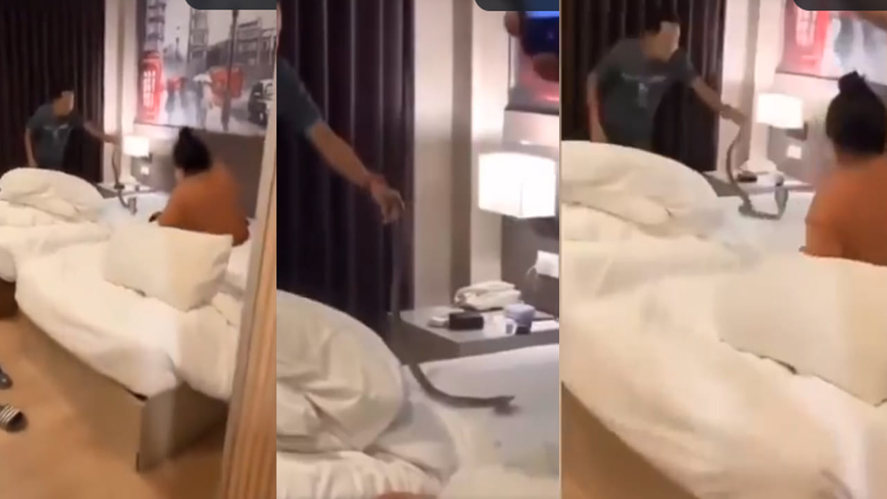 ఒళ్లు గగుర్పొడిచే దృశ్యం! హోటల్ గదిలో గాఢ నిద్రలో ఉన్న జంట.. అర్థరాత్రి హఠాత్తుగా ఆమెపై..