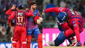 ఓ వైపు మైదానంలో మ్యాచ్.. మరోవైపు గ్యాలరీలో ముష్టియుద్ధం