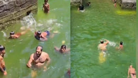 బావిలో ఈతకొట్టిన జడ్చర్ల ఎమ్మెల్యే.. యువకులతో కలిసి ఎంజాయ్ చేసిన