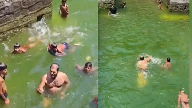 బావిలో ఈతకొట్టిన జడ్చర్ల ఎమ్మెల్యే.. యువకులతో కలిసి ఎంజాయ్ చేసిన