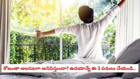 రోజంతా అలసటగా అనిపిస్తుందా? ఉదయాన్నే ఈ 3 పనులు చేయండి..