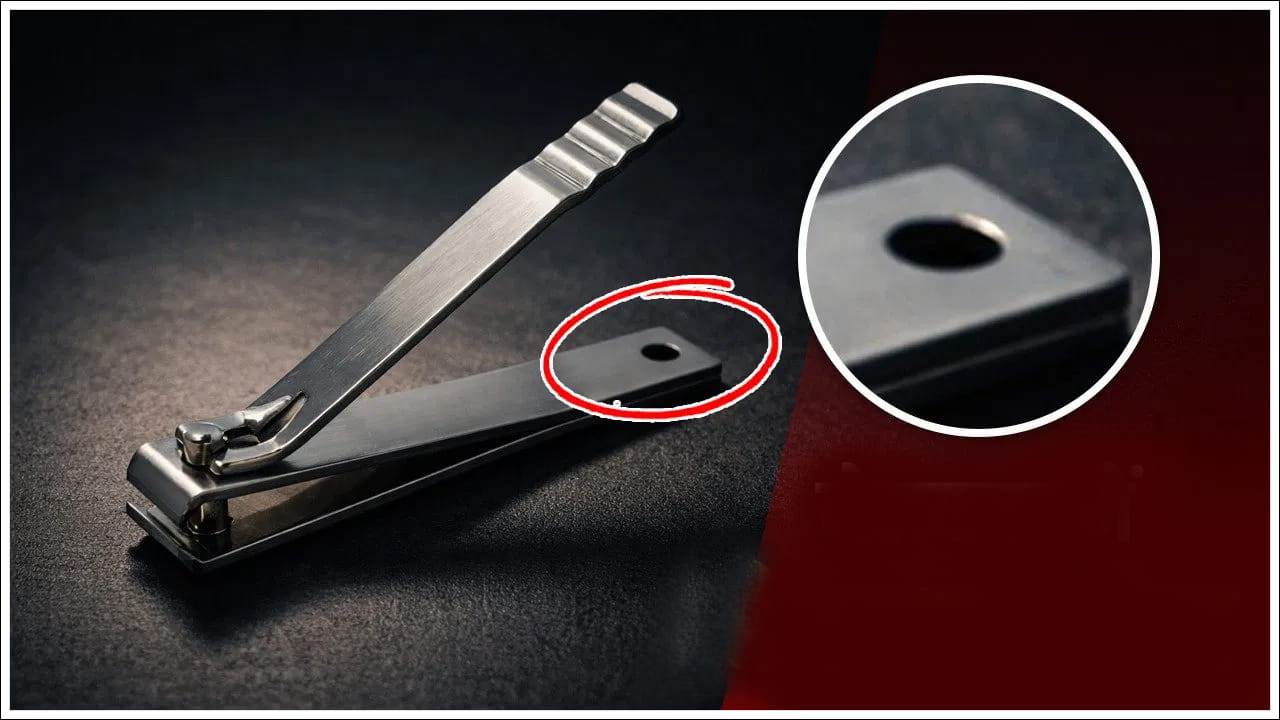  Nail cutter: నెయిల్ కట్టర్ రహస్యం.. నెయిల్ కట్టర్ డిజైన్ ఎలా ఉన్నా, ఒక విషయం మాత్రం సాధారణం. ఒక వైపున రంధ్రం ఉంటుంది. చాలా మంది ఈ రంధ్రం కేవలం డిజైన్‌లో ఒక భాగం అని అనుకుంటారు. కానీ అది నిజం కాదు. దీనిని చాలా ఉపయోగాలకు వీలుగా రూపొందించారు. ఈ రంధ్రం వెనుక ఉన్న రహస్యాన్ని తెలుసుకోండి.