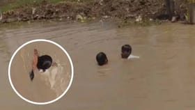 నలుగురు చిన్నారుల ప్రాణం తీసిన నీటి గుంట!