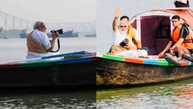 హుగ్లీ నదిలో విహరించిన ప్రధాని మోదీ