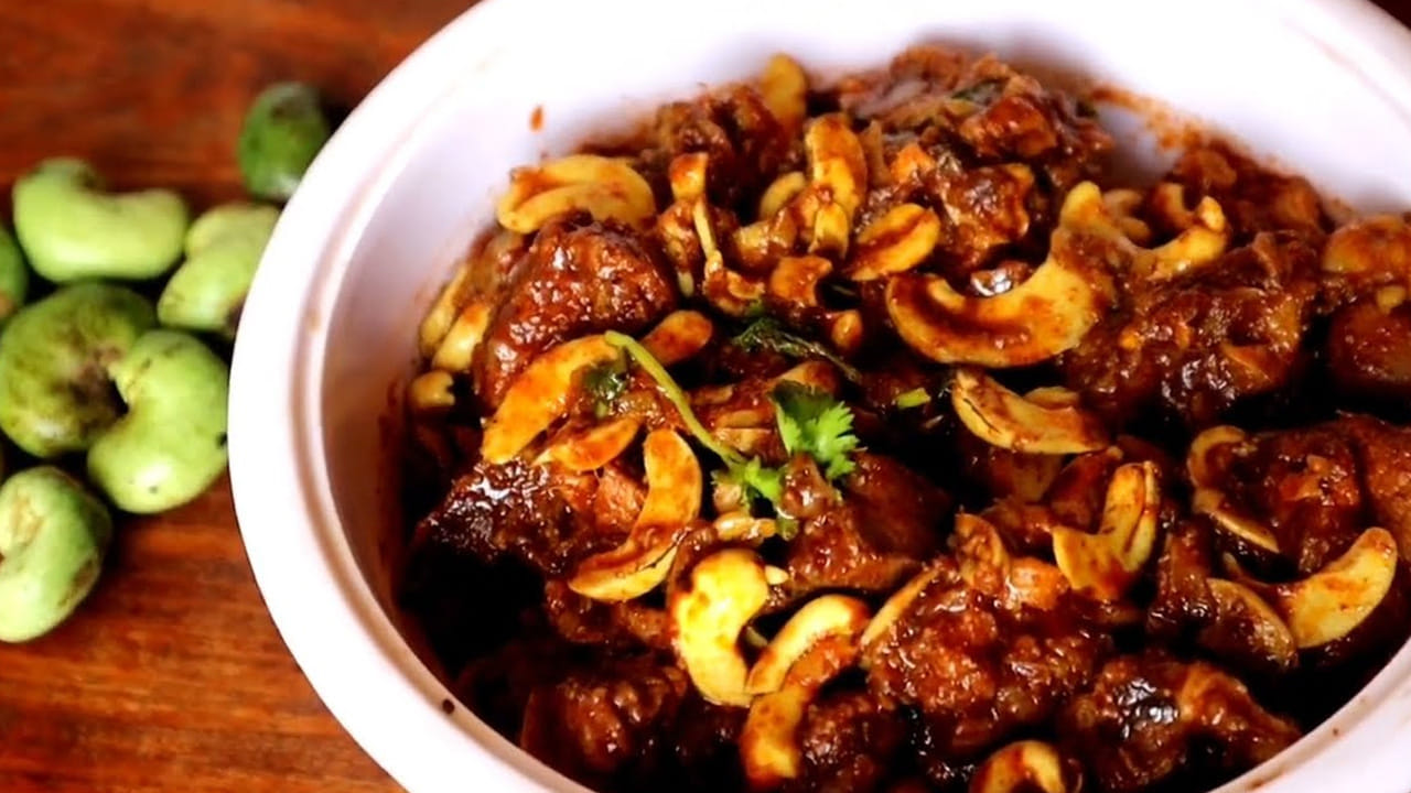 Raw Cashew Mutton Curry