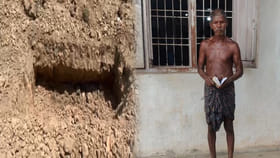 సమాధి దగ్గర తవ్వకాలు జరిపాడు.. కొద్దిసేపటికే చేతిలో సంచితో..