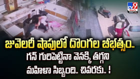 జువెలరీ షాపులో దొంగల బీభత్సం.. గన్‌ గురిపెట్టినా తగ్గని మహిళా