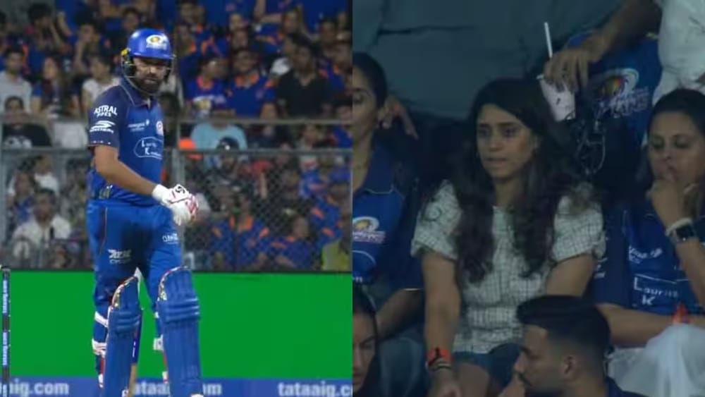 Rohit Sharma  :  హిట్‌మ్యాన్ పరిస్థితి చూసి తల్లడిల్లిన భార్య.. వాంఖడేలో రితీకా సజ్దే రియాక్షన్ వైరల్