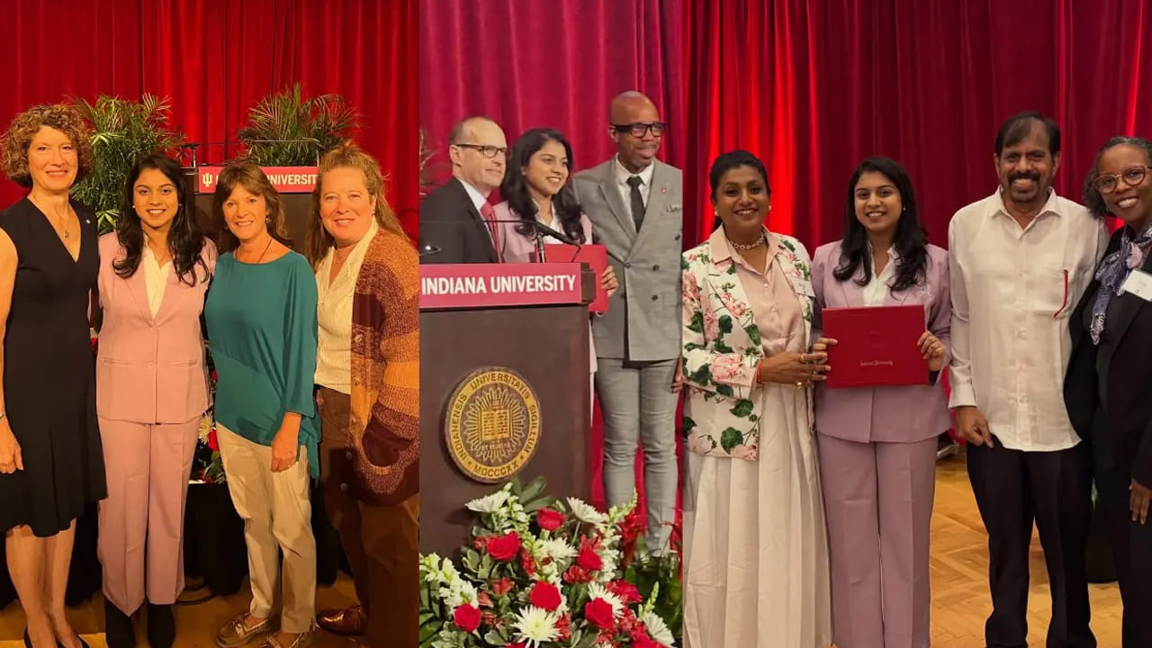  అమెరికాలోని ప్రతిష్టాత్మక ఇండియానా యూనివర్సిటీ నుంచి గ్రాడ్యుయేషన్ పట్టా అందుకుంది అన్షు. అంతేకాదు ఆ యూనివర్సిటీ నుంచి ఏటా ఒక స్టూడెంట్ కు  మాత్రమే అందించే ‘హెర్మన్ బి వెల్స్’ (2026) అవార్డు కూడా అందుకుంది. అంతేకాదు యూనివర్సిటీ నుంచి పలు అవార్డులు, స్కాలర్‌ షిప్స్ కూడా అందుకుంది. 
