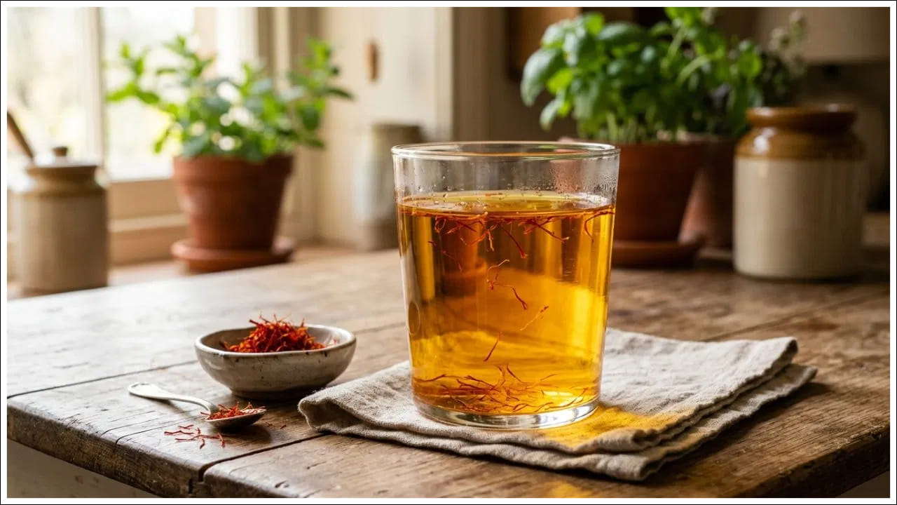  Saffron Water Benefits: కుంకుమపువ్వును కేవలం ఆహార, పానీయాల రుచి, రంగును మెరుగుపరచడానికి మాత్రమే ఉపయోగిస్తారని మీరు కూడా అనుకుంటున్నారా? అయితే, మీరు పొరపడినట్లే. ఉత్తమ ఫలితాలు పొందడానికి మీరు ఉదయాన్నే ఖాళీ కడుపుతో కుంకుమపువ్వు నీటిని తాగడం ప్రారంభించవచ్చు.