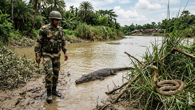 ఇక బార్డర్ దాటి రావాలంటే వణుకు పుట్టాల్సిందే.. రంగంలోకి పాములు..