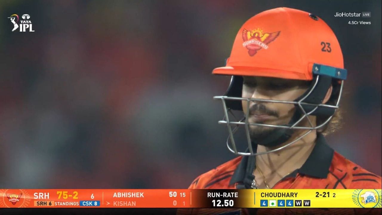 తదుపరి మ్యాచ్ లలో లక్నో సూపర్ జెయింట్స్, పంజాబ్ కింగ్స్ చేతిలో వరుసగా ఓడిపోయి తడబడింది. అయితే ఐదో మ్యాచ్‌లో రాజస్థాన్ రాయల్స్ పై ఏకపక్ష విజయం సాధించి తిరిగి గెలుపు బాట పట్టింది. చెన్నైతో మ్యాచ్‌కు ముందు వరకు ఇషాన్ నాయకత్వంలో సన్‌రైజర్స్ హైదరాబాద్ 2 విజయాలు, 3 అపజయాలతో నిలిచింది. టాస్ పదే పదే ఓడిపోతున్నా కెప్టెన్‌గా అతని వ్యూహాలు బాగానే ఉన్నాయని క్రీడా విశ్లేషకులు ప్రశంసిస్తున్నారు.