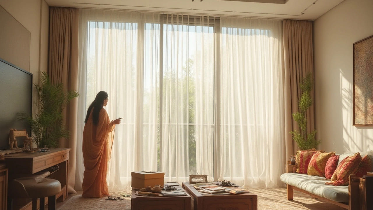 పలచని కర్టెన్స్ , ఇల్లు ఎప్పుడూ చల్లగా ఉండాలి అంటే తప్పకుండా ఇంటిలో పలచటి కర్టన్స్ వాడాలి. సూర్యరశ్మితో పాటు సహజ గాలి ప్రసరణ గదులలో వ్యాపించాలి అంటే పలచని కర్టెన్స్ ఇంటిలో ఉంపయోగించాలి. దీని వలన గది చాలా చల్లగా ఉంటుంది. వీటి వలన వేడి లోనికి రాకుండా ఉండటమే కాకుండా, గదికి కూడా మంచి లుక్ వస్తుంది. అందువలన సమ్మర్‌లో వీలైనంత వరకు పలచటి, కాటన్ కర్టన్స్ ఉపయోగించాలంట. 