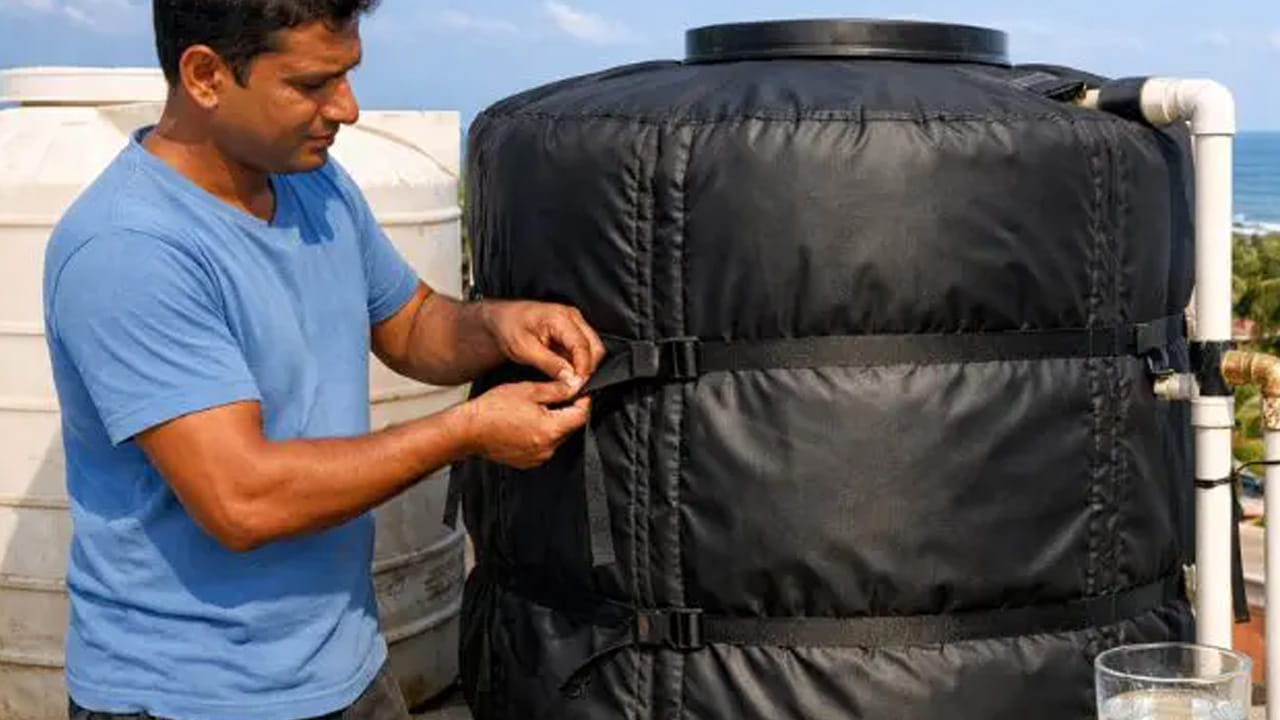 అంతే కాకుండా వాటర్ ట్యాంకుకు జనపనారతో తయారు చేసిన తడి క్లాత్ చుట్టడం చాలా మంచిది. దీని వలన వాటర్ చాలా చల్లగా ఫ్రిజ్‌లో ఉన్నట్లు ఉంటాయి. అంతే కాకుండా వాటర్ ట్యాంక్ కూడా త్వరగా పాడవకుండా ఉంటుంది.