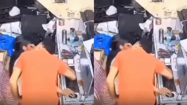 Video: ఏదో అడగడానికి దగ్గరకు వచ్చినట్లు వచ్చి.. వీడు చూడండి ఏం చేశాడో.. Video: ఏదో అడగడానికి దగ్గరకు వచ్చినట్లు వచ్చి.. వీడు చూడండి ఏం చేశాడో..