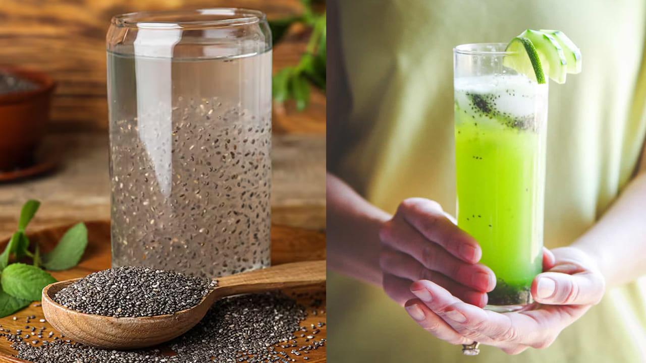 Amla Chia Seeds Water
