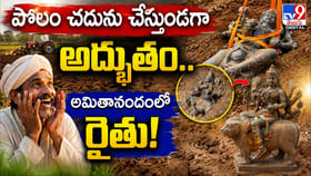 పొలం చదును చేస్తుండగా అద్భుతం..అమితానందంలో రైతు!