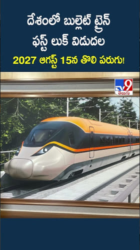 Bullet Train: దేశంలో తొలి బుల్లెట్ ట్రైన్ లుక్ ఎలా ఉందో చూశారా..?