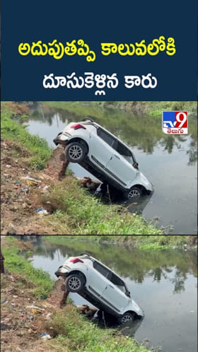 Nellore: వామ్మో.. అదుపుతప్పి కాలువలోకి దూసుకెళ్లిన కారు