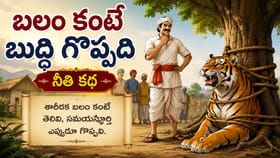 పులి గర్వం అణచిన రైతు కథ.. బలం కంటే తెలివి గొప్పది