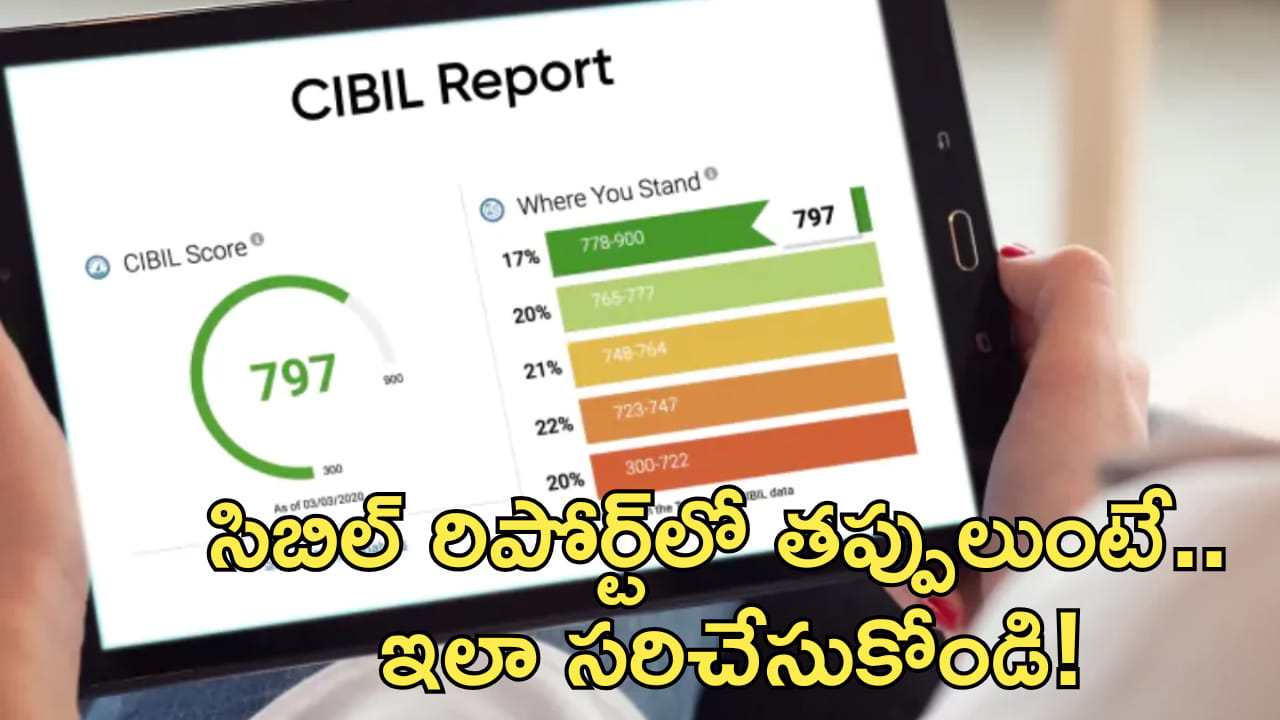 CIBIL: మీ సిబిల్ రిపోర్ట్లో తప్పులు ఉన్నాయా? ఇలా ఈజీగా కరెక్ట్ చేసుకోండి!