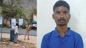 నడిరోడ్డులో పోలీసులకే చుక్కలు చూపించిన మందుబాబు!