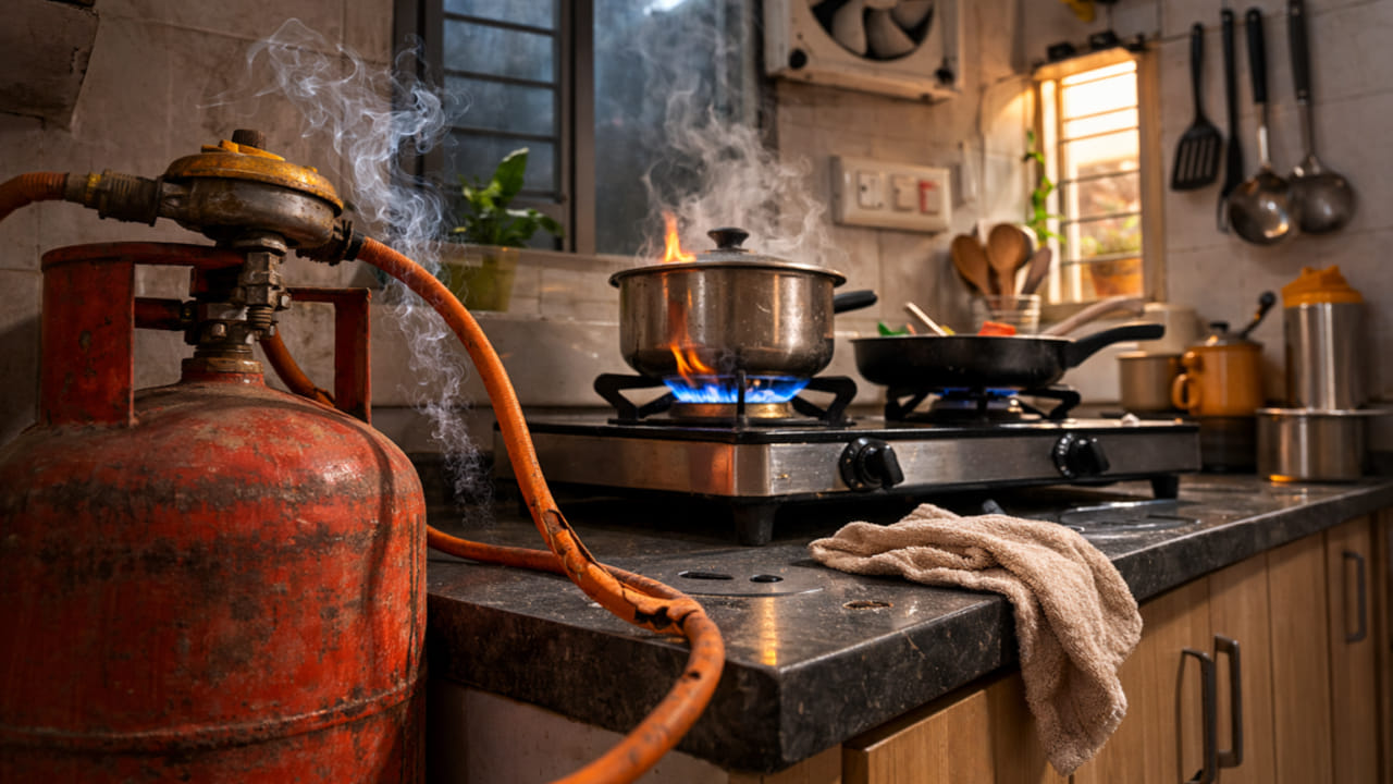 Gas Cylinder Tips: ఈ రోజుల్లో ఎల్పీజీ గ్యాస్ సిలిండర్ లేనిదంటే ఉండదేమో. ప్రతి ఒక్కరి ఇళ్లల్లో గ్యాస్ సిలిండర్ను వాడుతున్నారు. అయితే గ్యాస్ సిలిండర్ ఎక్కువ రోజులు రావాలంటే కొన్ని టిప్స్ పాటిస్తే సరిపోతుంది. చాలా మంది గ్యాస్ను వృధా చేస్తుంటారు. మీ వంట గ్యాస్ సిలిండర్ వినియోగాన్ని సమర్థవంతంగా పెంచడానికి కొన్ని ముఖ్యమైన మార్గాలు ఉన్నాయి. ఈ సాధారణ చిట్కాలను అనుసరించడం ద్వారా మీకు సాధారణంగా నెల రోజుల పాటు వచ్చే గ్యాస్ ఏకంగా 45 రోజుల పాటు వస్తుంది. అంటే 15 రోజులు ఎక్కువగా వస్తుంది. ఈ విధంగా మీరు ఏడాదికి ఎంతో గ్యాస్ను ఆదా చేసుకోవచ్చు.