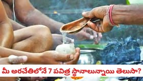 మీ అరచేతిలోనే 7 పుణ్యక్షేత్రాలు ఉన్నాయని మీకు తెలుసా?