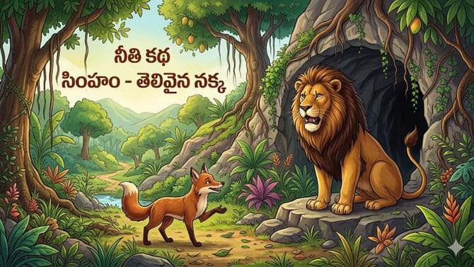 సింహం - తెలివైన నక్క నీతి కథ.. బుద్ధి బలంతో కష్టాలను గట్టెక్కండి