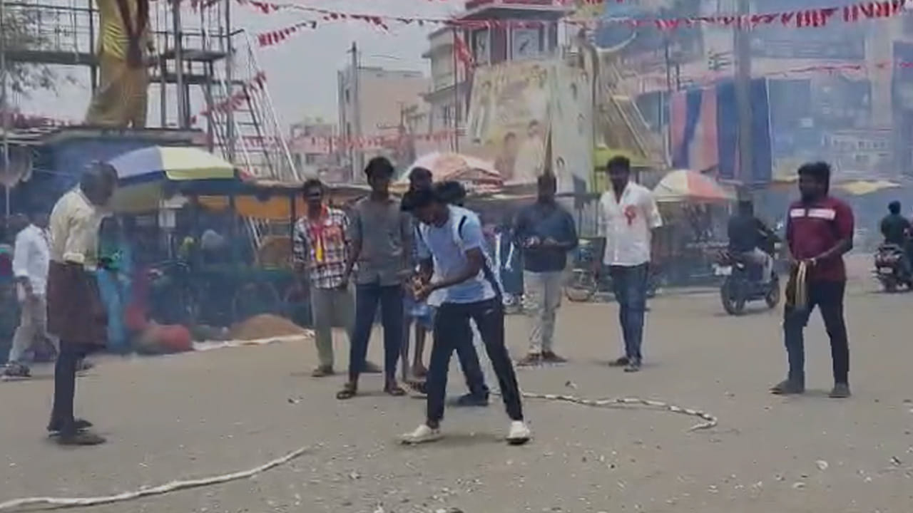 మరోవైపు తమిళనాడు లో TVK అధిక్యంతో చంద్రగిరిలోనూ వైసీపీ సంబరాలు జరుపుకుంది.చంద్రగిరిలో వైసీపీ రాష్ట్ర విద్యార్థి విభాగం వర్కింగ్ ప్రెసిడెంట్ చెవిరెడ్డి హర్షిత్ రెడ్డి ఆధ్వర్యంలో సంబరాలు జరుపుకున్నారు. జగన్, విజయ్ ఫోటోలతో భారీ ఫ్లెక్సీలు ఏర్పాటు చేసారు.
