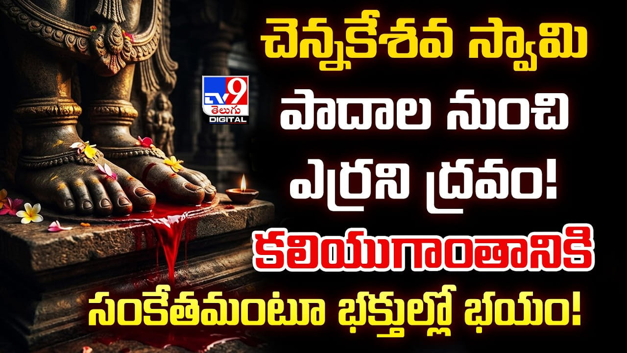 చెన్నకేశవ స్వామి పాదాల నుంచి ఎర్రని ద్రవం! కలియుగాంతానికి సంకేతమంటూ భక్తుల్లో భయం చెన్నకేశవ స్వామి పాదాల నుంచి ఎర్రని ద్రవం! కలియుగాంతానికి సంకేతమంటూ భక్తుల్లో భయం