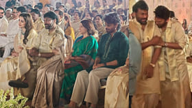 చిరుతో త్రిష ముచ్చట.. అన్నయ్యతో వెంకీ ఫన్నీ వీడియో..